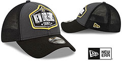 Saints 2021 NFL TRUCKER DRAFT FLEX  Hat by New Era - 2nd View