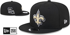 Saints 2024 NFL DRAFT SNAPBACK Black Hat by New Era - 2nd View