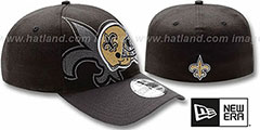 Saints NFL BLACK-CLASSIC FLEX Hat by New Era - 2nd View