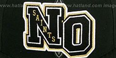 Saints NFL FELTN Black Fitted Hat by New Era - 2nd View