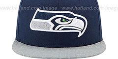 Seahawks 2014 NFL DRAFT Navy Fitted Hat by New Era - 2nd View