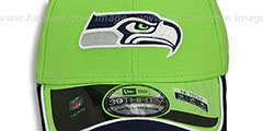 Seahawks 2014 NFL STADIUM FLEX Green Hat by New Era - 2nd View