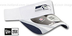 Seahawks 2014 NFL TRAINING White Visor by New Era - 2nd View