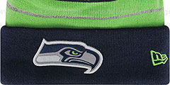 Seahawks THANKSGIVING DAY Knit Beanie Hat by New Era - 2nd View