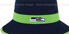 Seahawks 2015 NFL TRAINING BUCKET Navy Hat by New Era - 2nd View