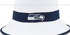 Seahawks 2015 NFL TRAINING BUCKET White Hat by New Era - 2nd View