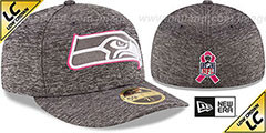 Seahawks 2016 LOW-CROWN BCA Grey Fitted Hat by New Era - 2nd View