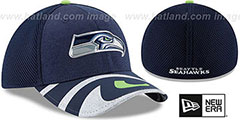 Seahawks 2017 NFL ONSTAGE FLEX Hat by New Era - 2nd View