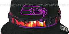 Seahawks ADVENTURE SUNSET Black Bucket Hat by New Era - 2nd View