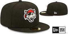 SeaWolves MILB ONFIELD HOME Black Fitted Hat by New Era - 2nd View