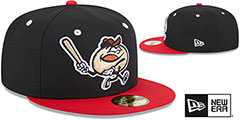 SeaWolves THEME NIGHT Black-Red Fitted Hat by New Era - 2nd View