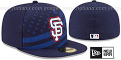 SF Giants 2015 JULY 4TH STARS N STRIPES Hat by New Era - 2nd View