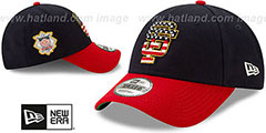 SF Giants 2019 JULY 4TH STARS N STRIPES STRAPBACK Hat by New Era - 2nd View