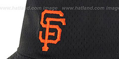 SF Giants BACKBOARD JERSEY BUCKET Black Hat by Twins 47 Brand - 2nd View