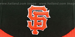 SF Giants BAYCIK Black-Orange Fitted Hat by New Era - 2nd View