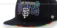 SF Giants CANNED-HEAT SNAPBACK Black Hat by Twins 47 Brand - 2nd View