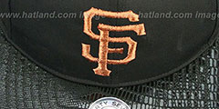 SF Giants JULIGUNK STRAPBACK Black-Copper Hat by Twins 47 Brand - 2nd View