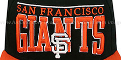 SF Giants LE-ARCH SNAPBACK Black-Orange Hat by New Era - 2nd View