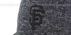 SF Giants LEDGEBROOK BUCKET Black Hat by Twins 47 Brand - 2nd View