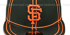 SF Giants TACHS Black-Orange Fitted Hat by New Era - 2nd View