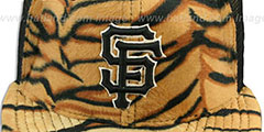 SF Giants TIGER ANIMAL-FUR MESH-BACK Fitted Hat by New Era - 2nd View