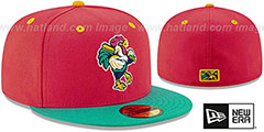 Shorebirds COPA Red-Aqua Fitted Hat by New Era - 2nd View