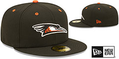 Shorebirds MILB ONFIELD HOME Black Fitted Hat by New Era - 2nd View