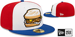 Shorebirds THEME NIGHT White-Red-Royal Fitted Hat by New Era - 2nd View