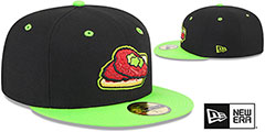 Sounds THEME NIGHT Black-Lime Fitted Hat by New Era - 2nd View