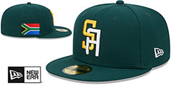 South Africa 2023 WBC GAME Green Hat by New Era - 2nd View