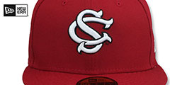 South Carolina NCAA TEAM-BASIC Burgundy Fitted Hat by New Era - 2nd View