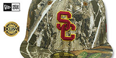 Southern Cal NCAA TEAM-BASIC Realtree Camo Fitted Hat by New Era - 2nd View