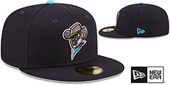 Space Cowboys MILB ONFIELD HOME Navy Fitted Hat by New Era - 2nd View