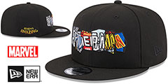 Spiderman WORDMARK SNAPBACK Black Adjustable Hat by New Era - 2nd View