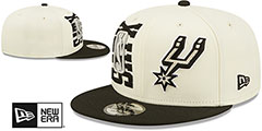 Spurs 2022 NBA DOUBLE WHAMMY DRAFT SNAPBACK Hat by New Era - 2nd View