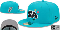 Spurs 22-23 ALTERNATE CITY-EDITION Fitted Hat by New Era - 2nd View