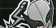 Spurs HERO-HCL Black-Grey Fitted Hat by New Era - 2nd View