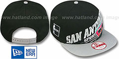 Spurs HW STILL ANGLIN SNAPBACK Black-Grey Hat by New Era - 2nd View