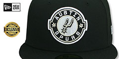 Spurs NBA G-LEAGUE Black Fitted Hat by New Era - 2nd View