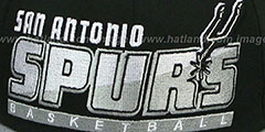 Spurs SLICE-N-DICE SNAPBACK Black-Grey Hat by New Era - 2nd View