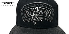 Spurs TEAM-BASIC STRAPBACK Black Hat by Pro Standard - 2nd View