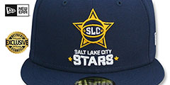 Stars NBA G-LEAGUE Navy Fitted Hat by New Era - 2nd View