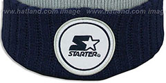 Starter S-STAR CLASSIC BOBBLE Grey-Navy Knit Beanie Hat - 2nd View