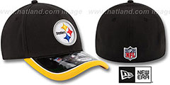 Steelers 2014 NFL STADIUM FLEX Black Hat by New Era - 2nd View