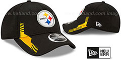 Steelers 2021 NFL SIDELINE HOME STRETCH-SNAP Hat by New Era - 2nd View