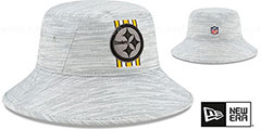 Steelers 2021 NFL TRAINING BUCKET Hat by New Era - 2nd View