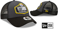 Steelers 2021 NFL TRUCKER DRAFT 940 SNAP Hat by New Era - 2nd View