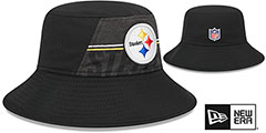 Steelers 2023 NFL TRAINING CAMP BUCKET Black Hat by New Era - 2nd View