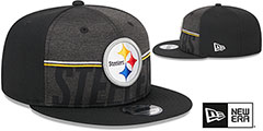 Steelers 2023 NFL TRAINING CAMP SNAPBACK Hat by New Era - 2nd View