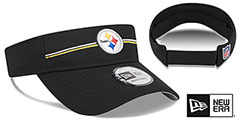 Steelers 2023 NFL TRAINING CAMP VISOR Black by New Era - 2nd View